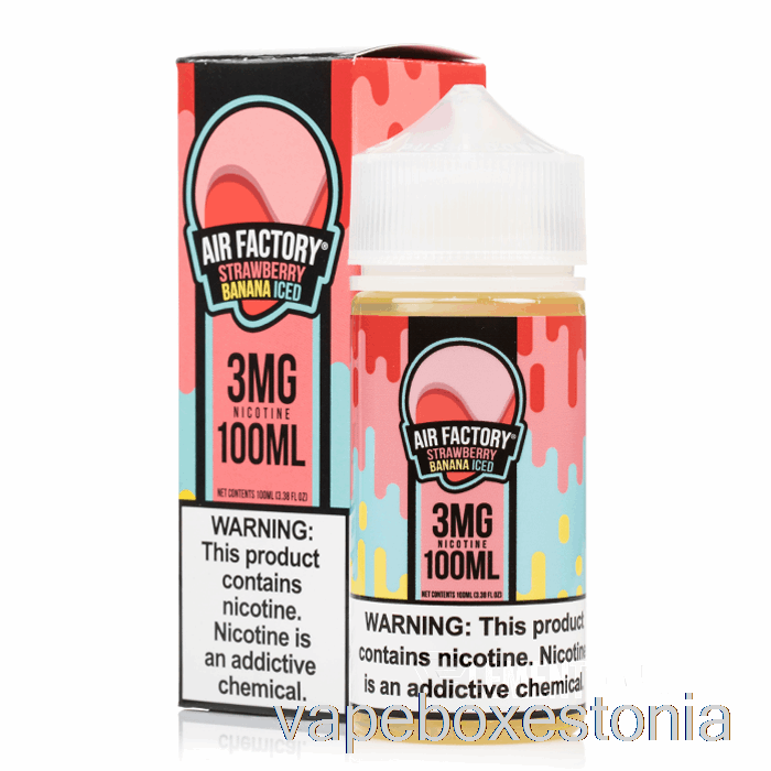 Vape Box Estonia Maasika Banaan Jää - õhutehas - 100ml 6mg